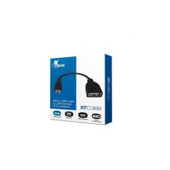 Xtech - USB cable - 5 pin Micro-USB Type B - 4 pin USB Type B - Black - XTC-368