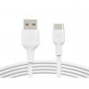 Belkin BOOST CHARGE - Cable USB - 24 pin USB-C (M) a USB (M) - 1 m - blanco