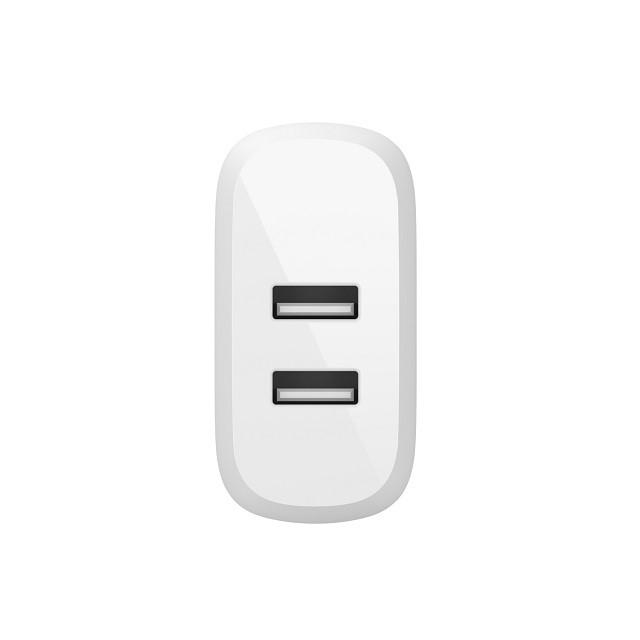 Belkin - Cargador de pared - 24 vatios - 4.8 A - 2 conectores de salida (2 x USB)