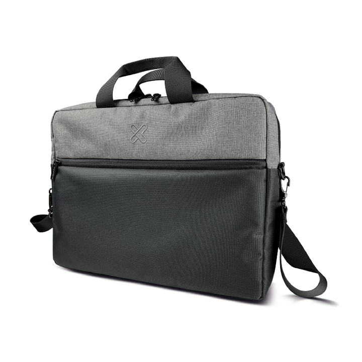 Klip Xtreme - Notebook carrying case - 15.6" - 100% polyester - Black and gray - KNC-041