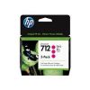 HP 712 - Paquete de 3 - 29 ml - magenta - original - DesignJet - cartucho de tinta