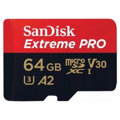 SanDisk Extreme Pro - Tarjeta de memoria flash (adaptador microSDXC a SD Incluido) - 64 GB