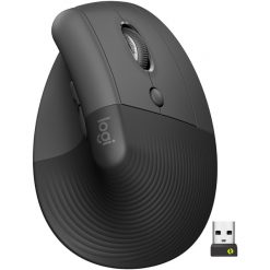 Logitech - Mouse - Bluetooth / USB - Wireless - Graphite - Lift Vertical
