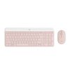 Logitech - Keyboard and mouse set - Spanish - Wireless - Rose
