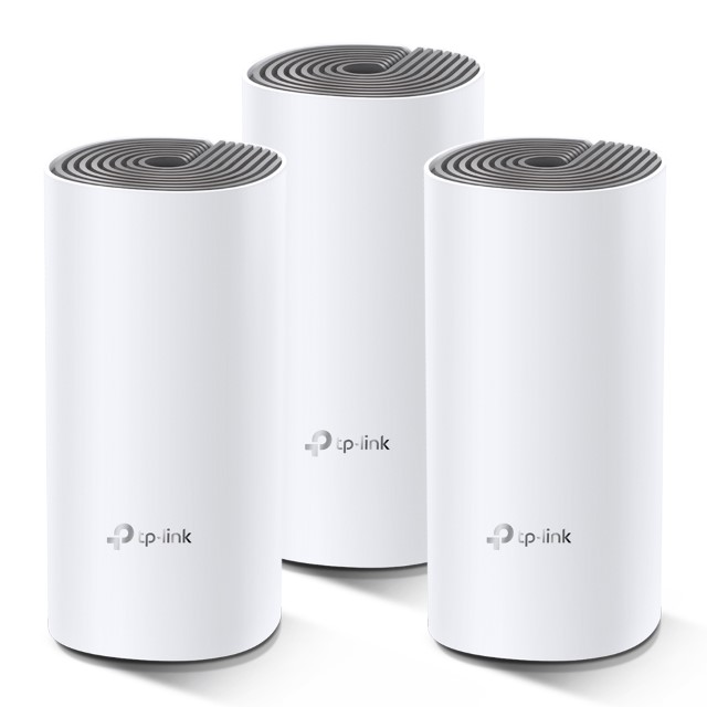 TP-LINK Deco E4 - - sistema Wi-Fi - (3 enrutadores) - malla - Wi-Fi 5 - Doble banda (paquete de 3)