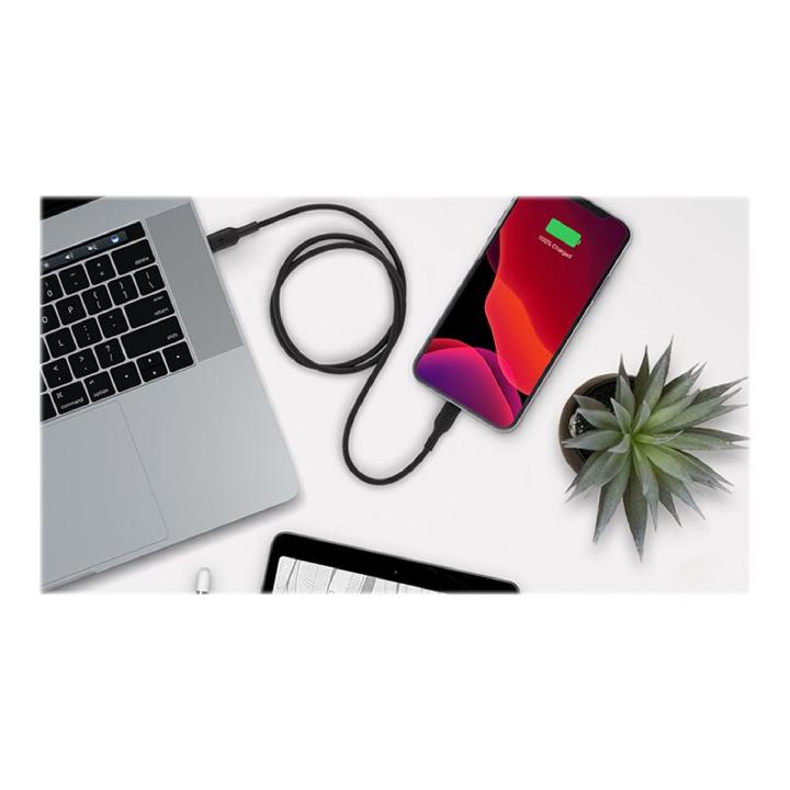 Belkin BoostCharge - Cable Lightning - 24 pin USB-C macho a Lightning macho - 1 m - negro - Imagen 3
