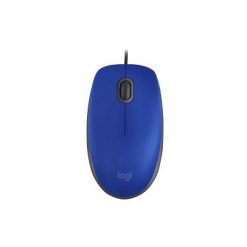 Logitech - Mouse - Wired - Blue - M110 Silent