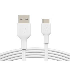 Belkin BoostCharge - Cable USB - 24 pin USB-C (M) a USB (M) - 1 m - blanco