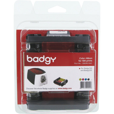 Evolis Cinta de color Badgy para 100 impresiones Badgy100 y Badgy200 (CBGR0100C) - Imagen 2
