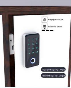 (SE-FM30F) Sistemas de control de acceso con tarjeta NFC/MF por huella dactilar, identificación por radiofrecuencia, bloqueo por contraseña, pantalla táctil, tarjeta de memoria