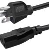 Cable de alimentación de CA de 10 pies, 3 clavijas, 10 A, 250 V