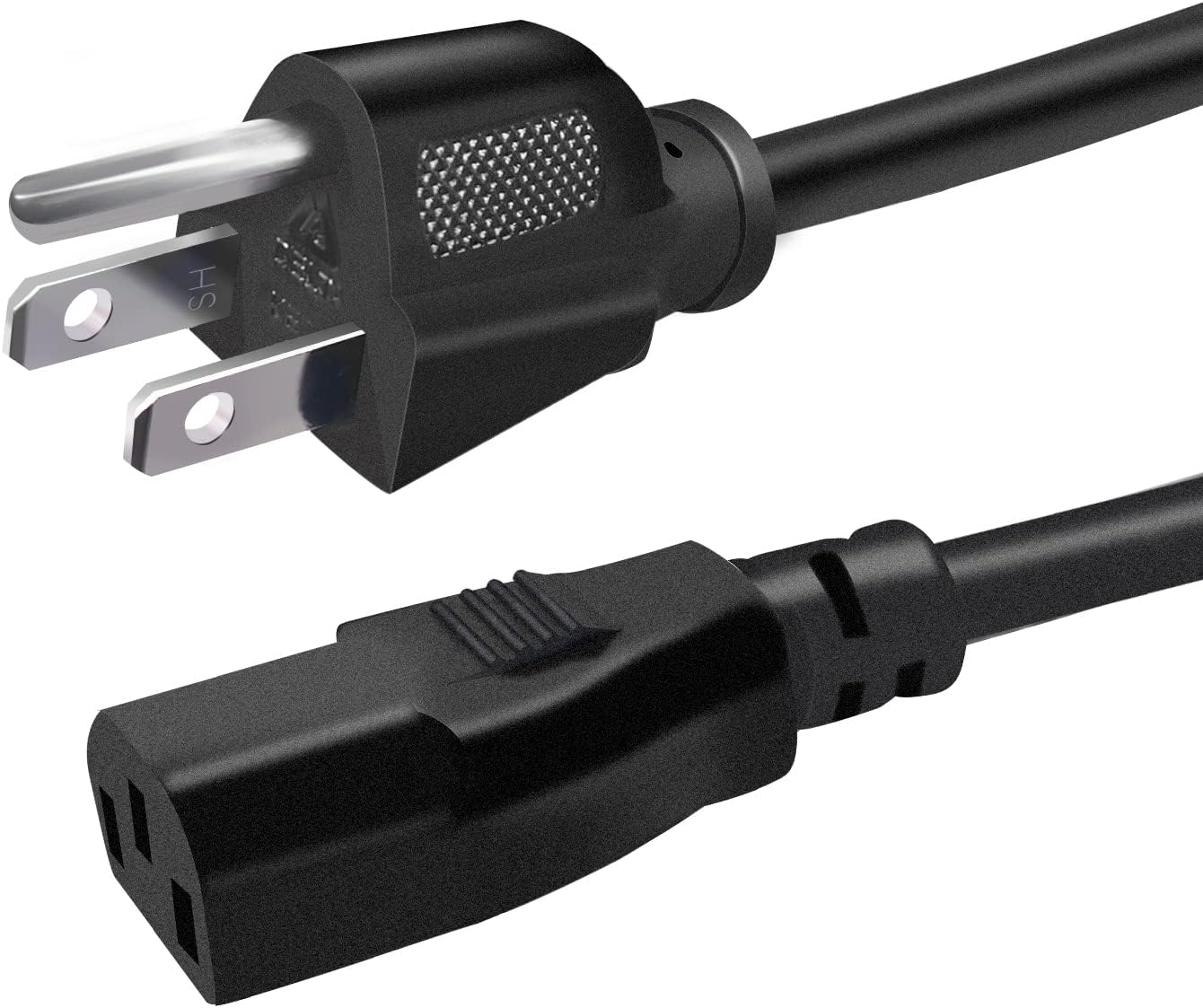 Cable de alimentación de CA de 10 pies, 3 clavijas, 10 A, 250 V