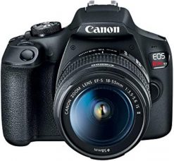 Canon EOS Rebel T7 Cámara DSLR con Lente EF-S 18-55mm IS II | Sensor CMOS APS-C de 24.1 MP | Procesador DIGIC 4+ | Video Full HD 1080p | Wi-Fi y NFC Integrados | ISO 100-6400