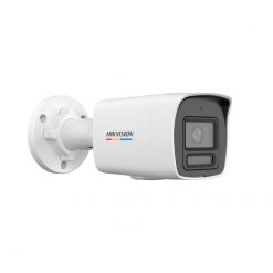 Cámara IP Bullet Hikvision, POE, 2.8mm, 6MP, IR 30M, Indoor, ColorVu, Micrófono, IP67, Plástico