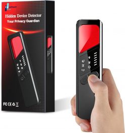Detector Antiespía 7 en 1 para Cámaras Ocultas, Señales RF, Rastreadores GPS y Dispositivos de Escucha – Negro