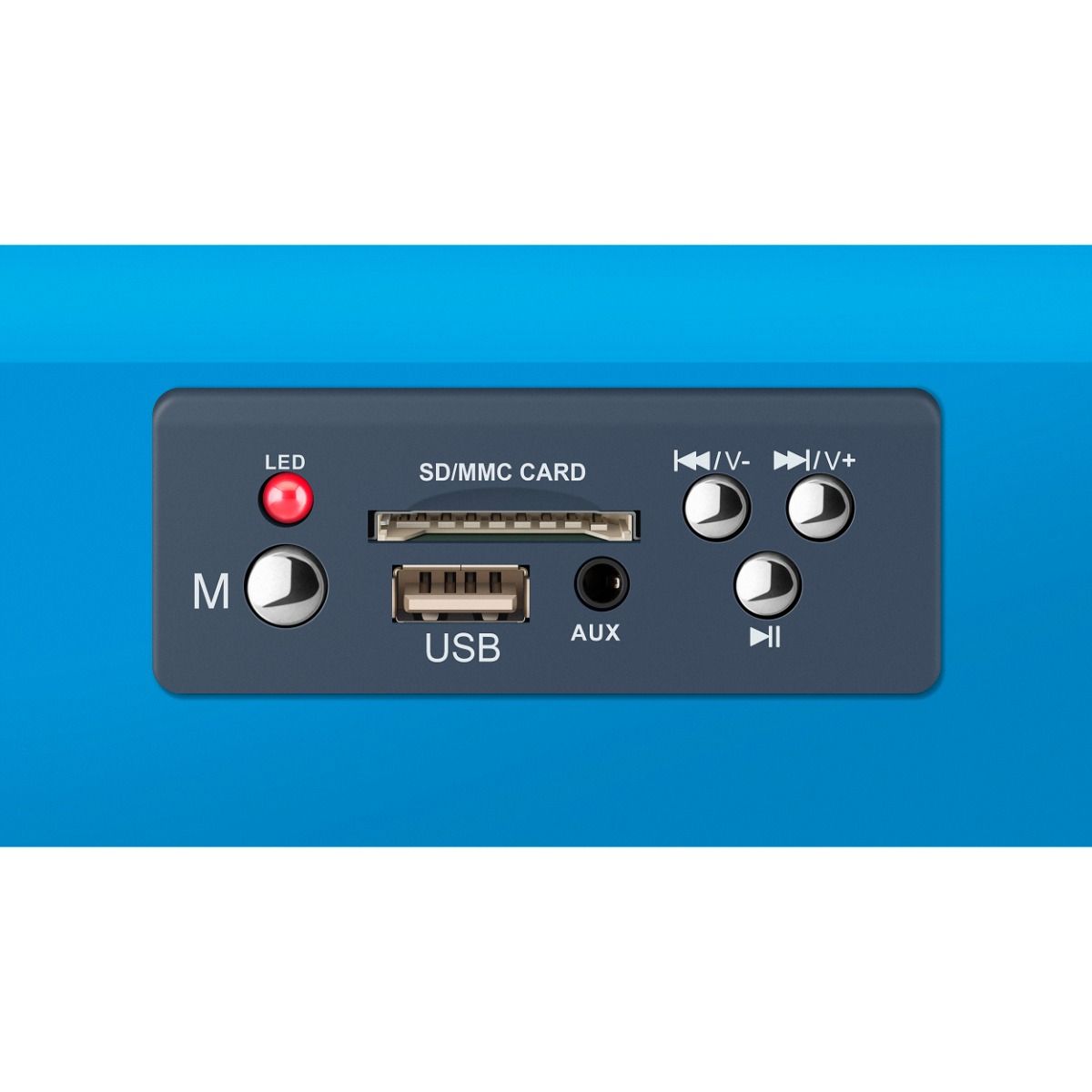 Megáfono de 25 W con grabador de voz, batería recargable, reproductor MP3 y micrófono tipo patrullero - Imagen 2
